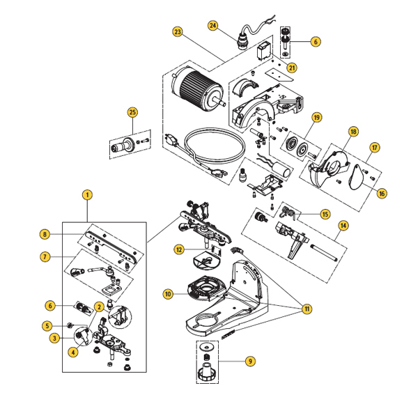 Arm Return Spring for 520-120 Chain Grinders / 522651