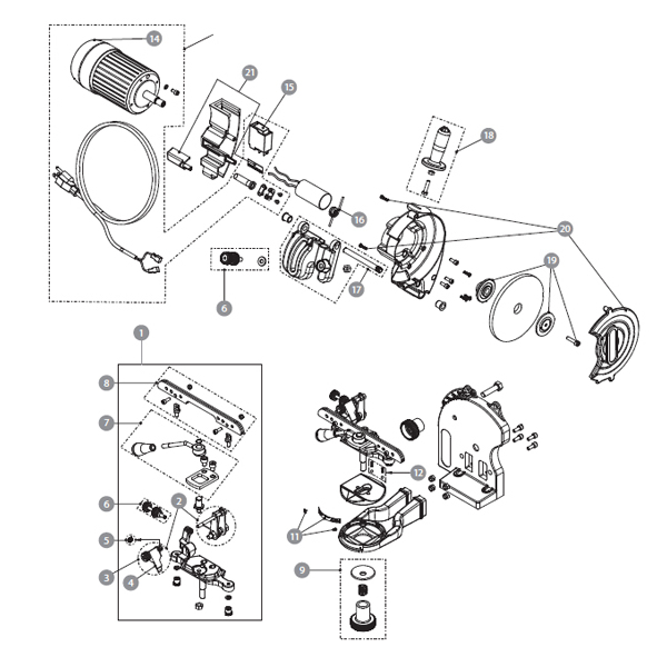 Adjustment Knobs Kit for 410-120 Chain Grinders / 572522