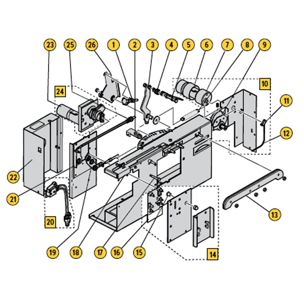 Wire Lifter Assembly - Replacement Part for 3/4" Pitch Auto Grinder, 730-120 / 595284